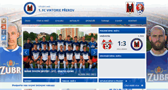 Desktop Screenshot of fcprerov.cz